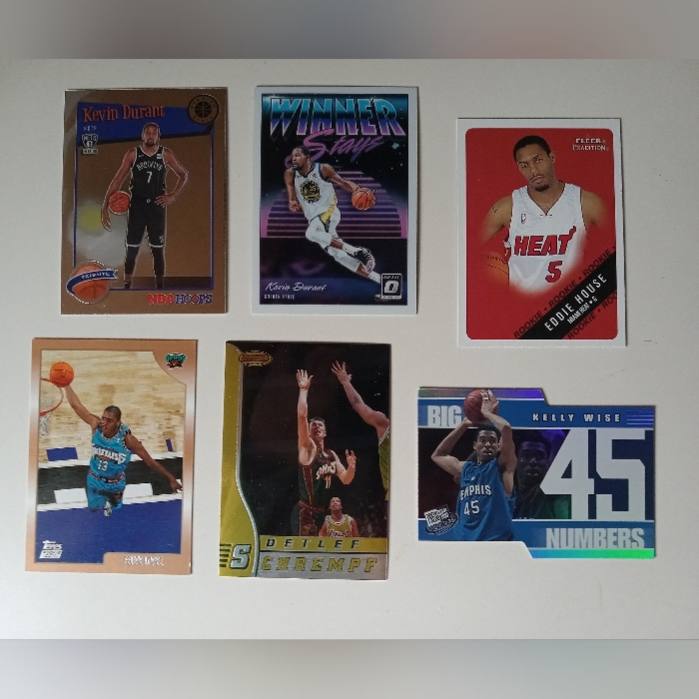 Six Mint Condition Basketball Cards